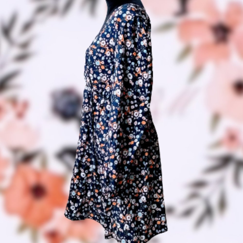 🆕Boho Floral Print Long Sleeve Dress sizes M & L - Picture 6 of 12
